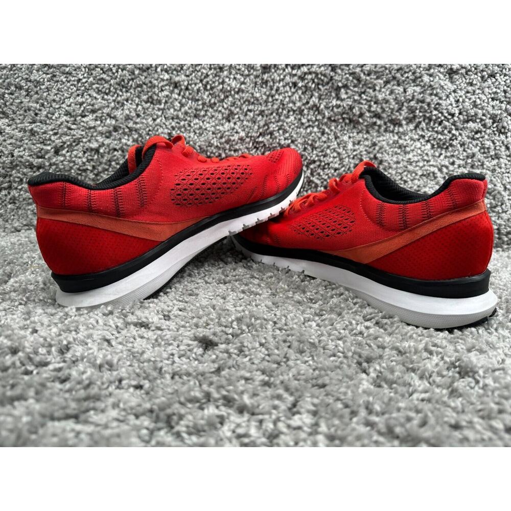 Reebok Mens Size 11.5 Red Smooth Mesh Sneakers Athletic Shoes Lace Up 116218573